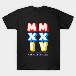 Vibrant MMXXIV: New Year Bliss T-Shirt